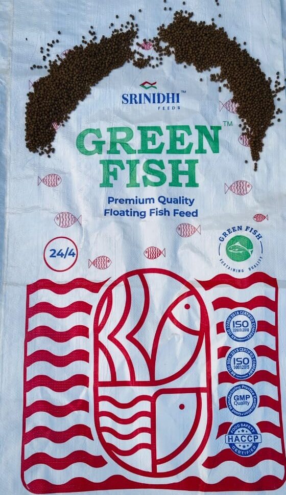 Green Fish 24/4 premium floating fish feed bag