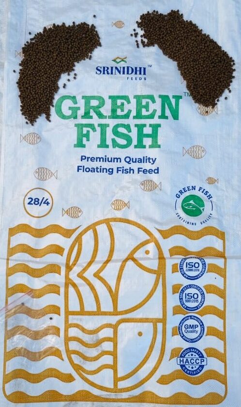 Green Fish 28/4 premium floating fish feed bag