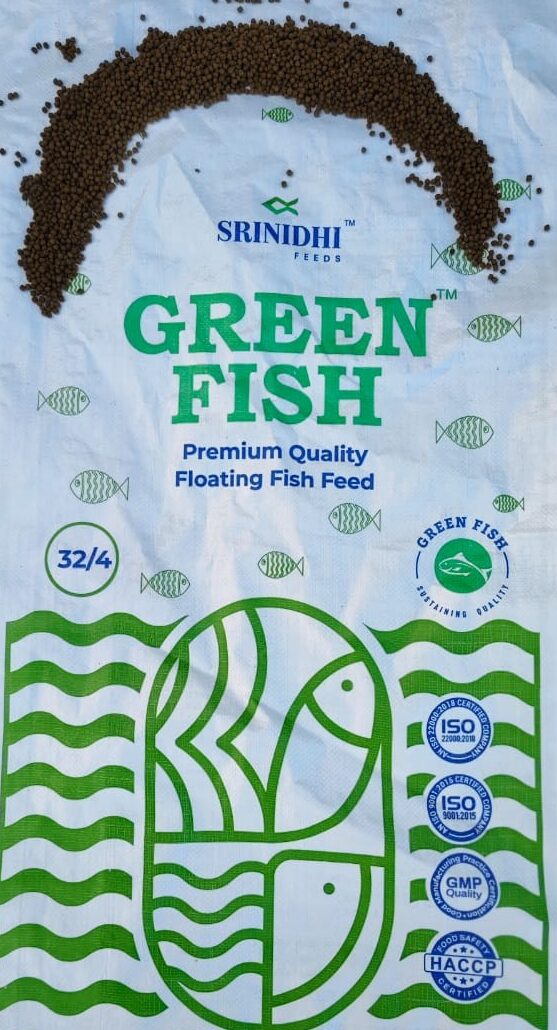 Green Fish 32/4 premium floating fish feed bag